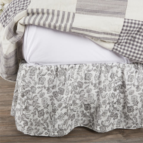 Gray Gables King Bed Skirt 80Lx78Wx16