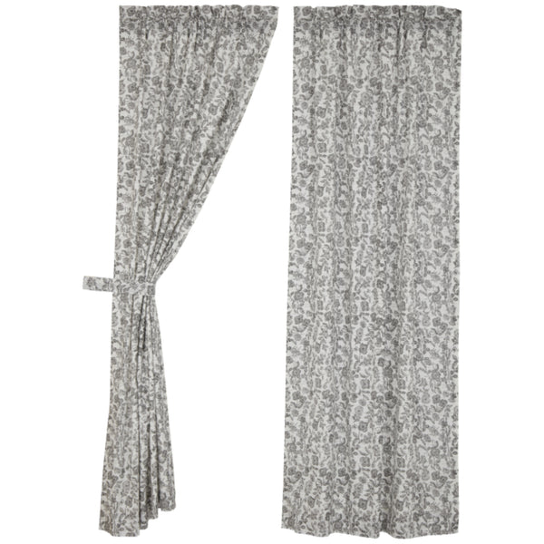 Gray Gables Floral Panel Set of 2 96Lx40W