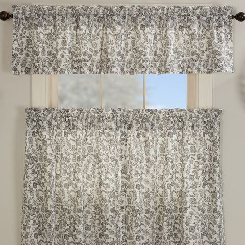 Gray Gables Floral Valance 16Lx72W