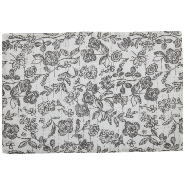 Gray Gables Floral Placemat Set of 4 18Lx12W