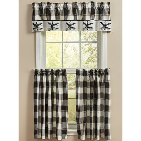 HIXON LINED BORDERED VALANCE 60" X 14"