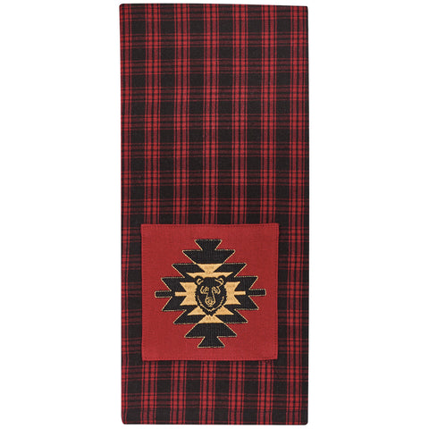 BLACK BEAR RED DAWN BEAR PATCH DISHTOWEL (set of 2)