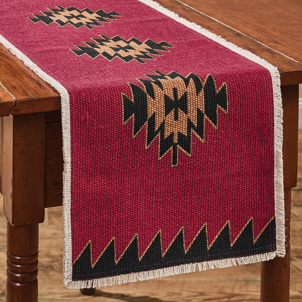 BLACK BEAR RED DAWN TABLE RUNNER 13" X 36"