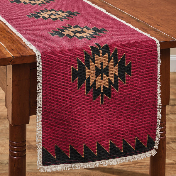 BLACK BEAR RED DAWN TABLE RUNNER 13" X 54"