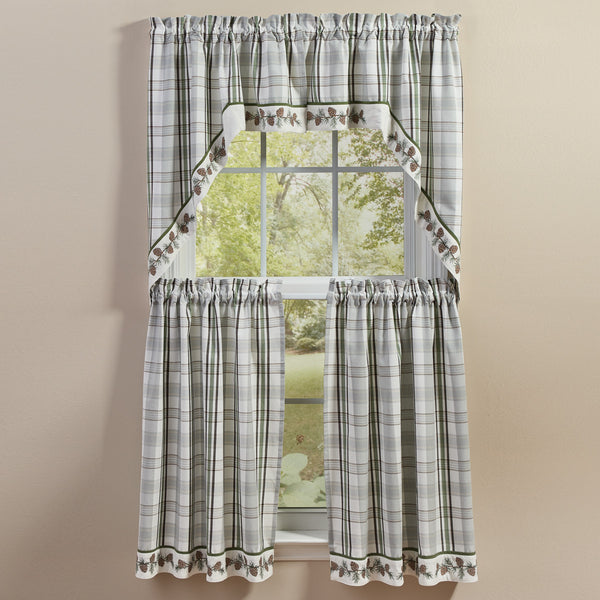 Ponderosa Pine Bordered Swag 72" X 36"