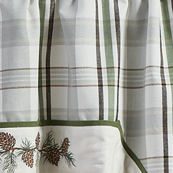 Ponderosa Pine Bordered Swag 72" X 36"