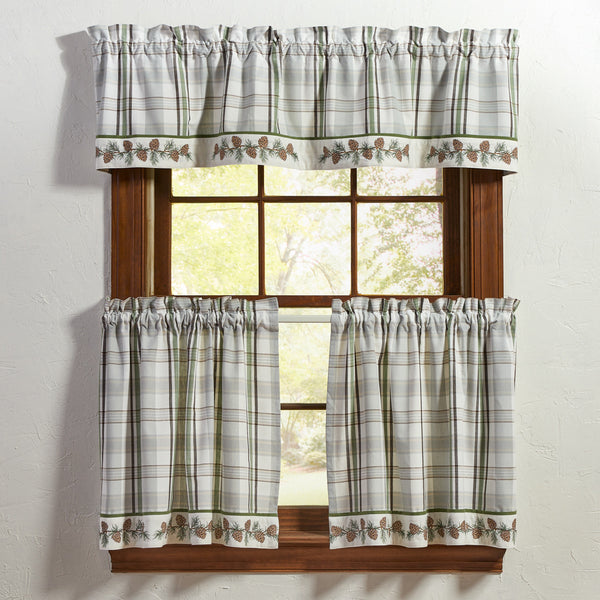 Ponderosa Pine Bordered Valance – 60" W x 14" L