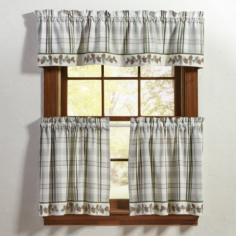 Ponderosa Pine Bordered Valance – 60" W x 14" L