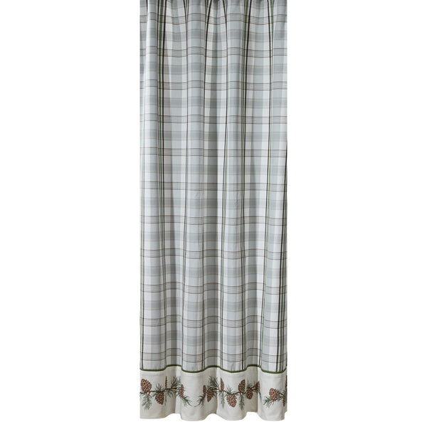 Ponderosa Pine Bordered Shower Curtain 72" X 72"