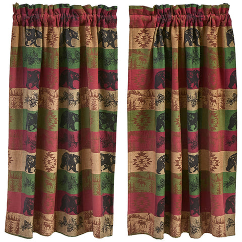 Pinecones And Trees Jacquard Tiers 36" L