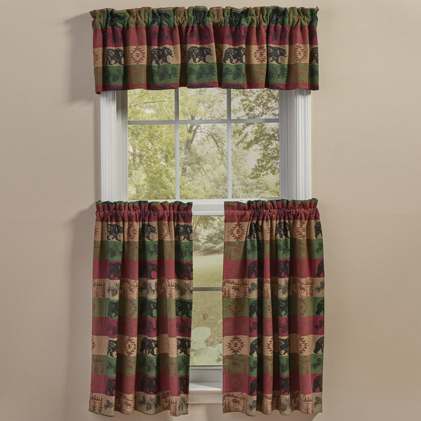 Pinecones And Trees Jacquard Tiers 36" L