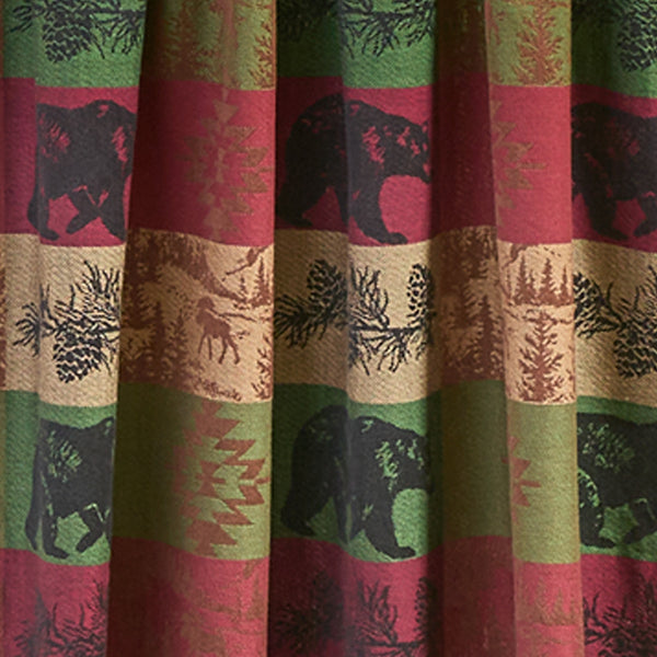 Pinecones And Trees Jacquard Tiers 24" L