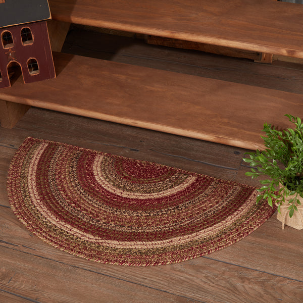 Cider Mill Jute Rug Half Circle 16.5x33