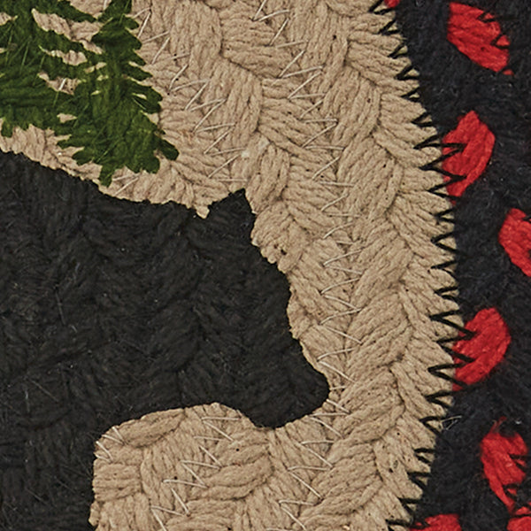 Black Bear Braided Trivet (set of 6)