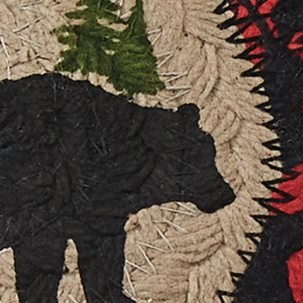 Black Bear Braided Coasters (Set of 4)