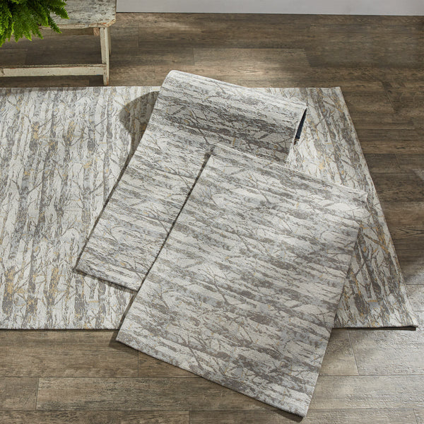 Add beautiful outdoorsy style to your bathroom with the Wild and Beautiful Birch Chenille Rug! 