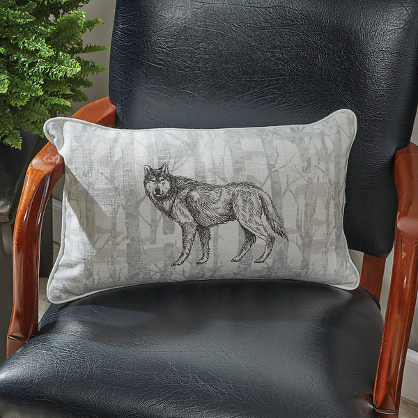 Bring the woods into your home with this Wild and Beautiful Wolf Printed Pillow!