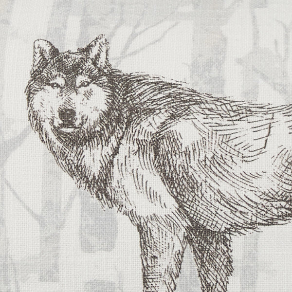 Wild and Beautiful Wolf Printed Pillow