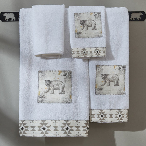 Add beautiful outdoorsy style to your bathroom with the Wild and Beautiful Terry Fingertip Towels! The neutral tones will complement country decor perfectly! Coordinate with the complementary Wild and Beautiful hand towels, Wild and Beautiful washcloths, and Wild and Beautiful bath towels for a complete look!
