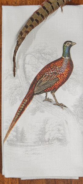 Pheasant Printed Dishtowels (Set of 2)