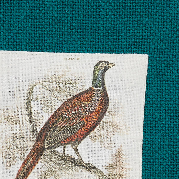 Pheasant Run Printed Dishtowel Green (set of 2)