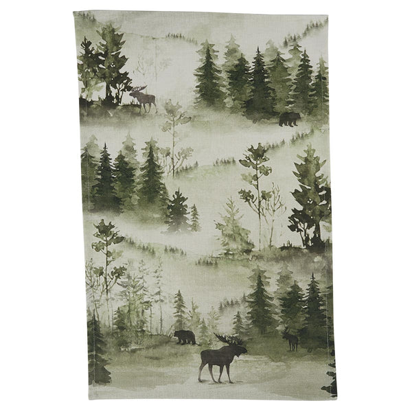 Watercolor Wildlife Dishtowel (set of 2)