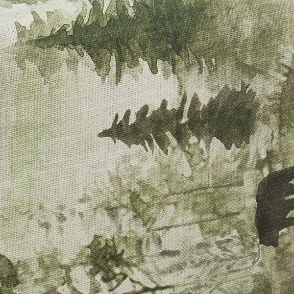 Watercolor Wildlife Table Runner 36"L