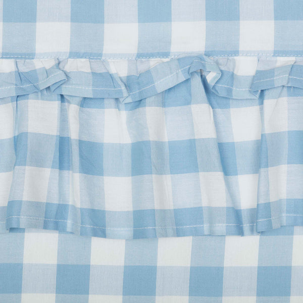 Annie Buffalo Blue Check Ruffled Valance 16x60