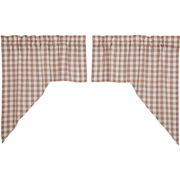 Annie Buffalo Portabella Check Swag Set | 36x36x16 | Country Curtains