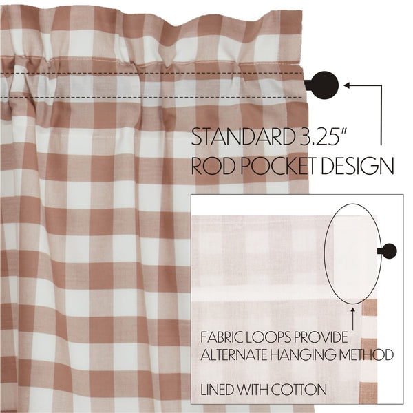 Annie Buffalo Portabella Check Swag Set | 36x36x16 | Country Curtains
