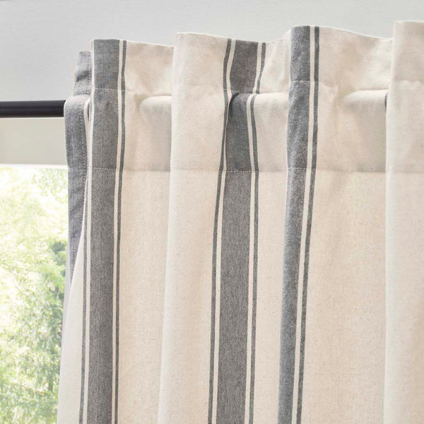 Grace Grain Sack Stripe Panel Set 84x40 – Farmhouse Curtains