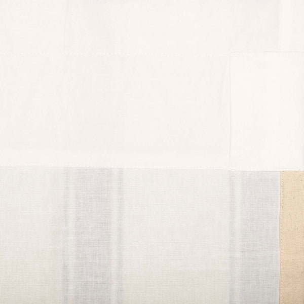 Grace Grain Sack Stripe Tier Curtains Set of 2