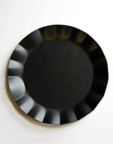 Black Hearth Candle Tin 6" made in the USA. Primitive country farmhouse candle holder perfect for pillars, jars, and seasonal decorating.