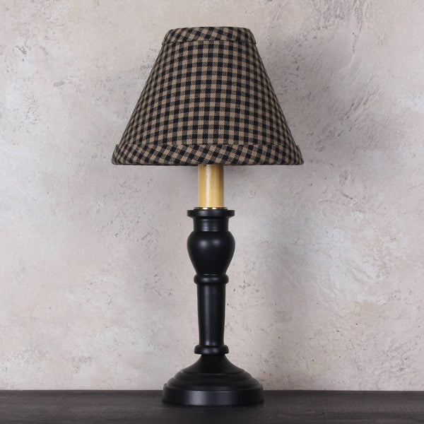 Newbury Gingham Black 6" Shade