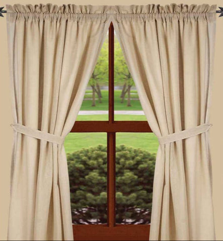 Heirloom Cream Cotton Panels 72x63 Set of 2 – Country Curtains