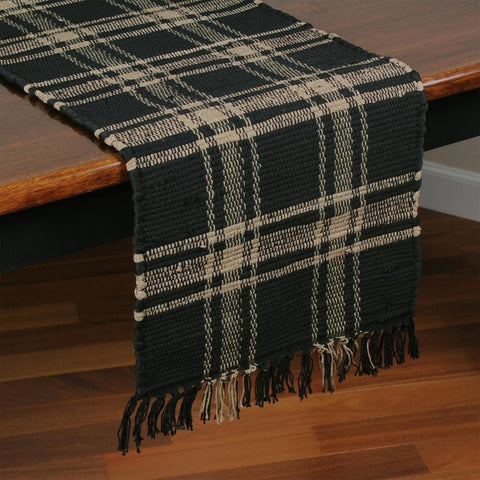 Black & Tan Chindi Runner