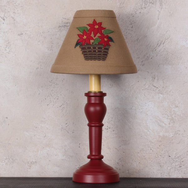 Poinsettia Basket Lampshade 6"
