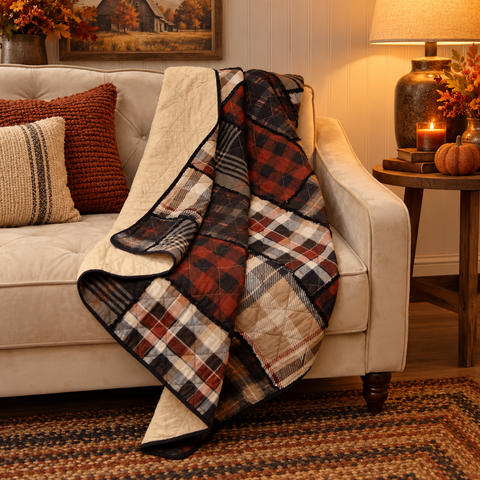 Lj Plaid Throw