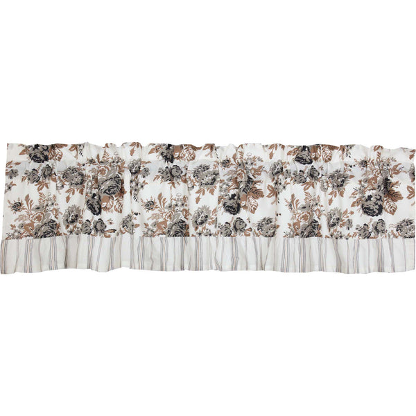 Annie Portabella Floral Ruffled Valance 16x72