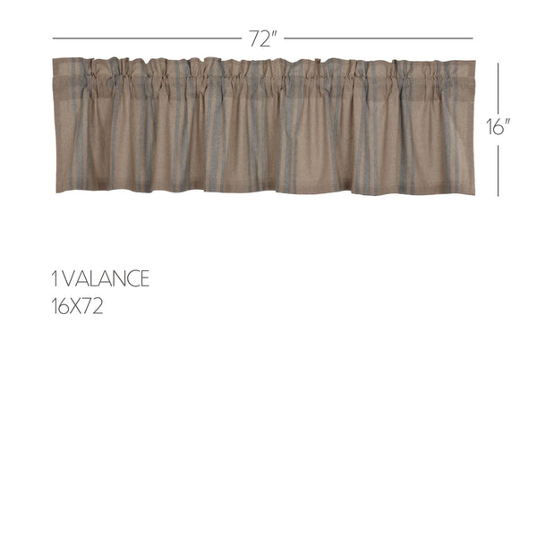 Grain Sack Blue 16x72 Farmhouse Valance | VHC