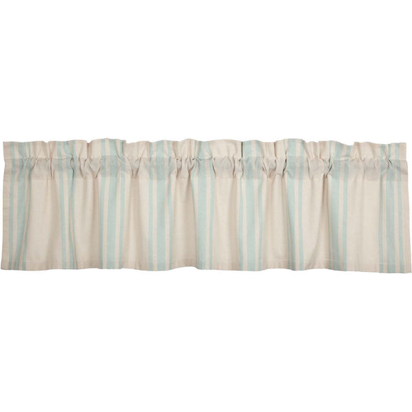 Grain Sack Aqua Valance 16x72