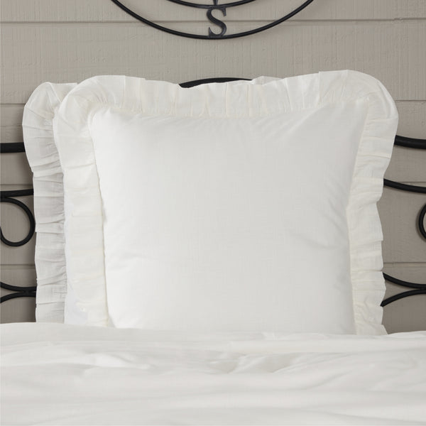 Elizabeth Ruffled Fabric Euro Sham 26Lx26W