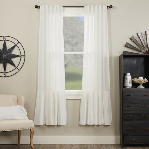 Elizabeth Ruffled Panel Set of 2 84Lx40W