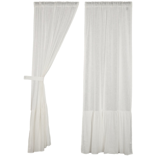 Elizabeth Ruffled Panel Set of 2 84Lx40W