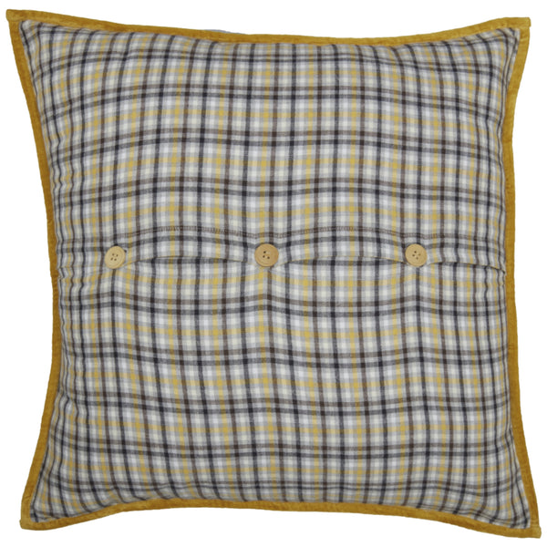 Morning Meadow Plaid Fabric Euro Sham 26Lx26W
