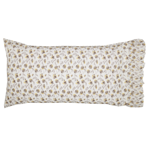 Morning Meadow Floral King Pillow Case Set of 2 37Lx21W+5