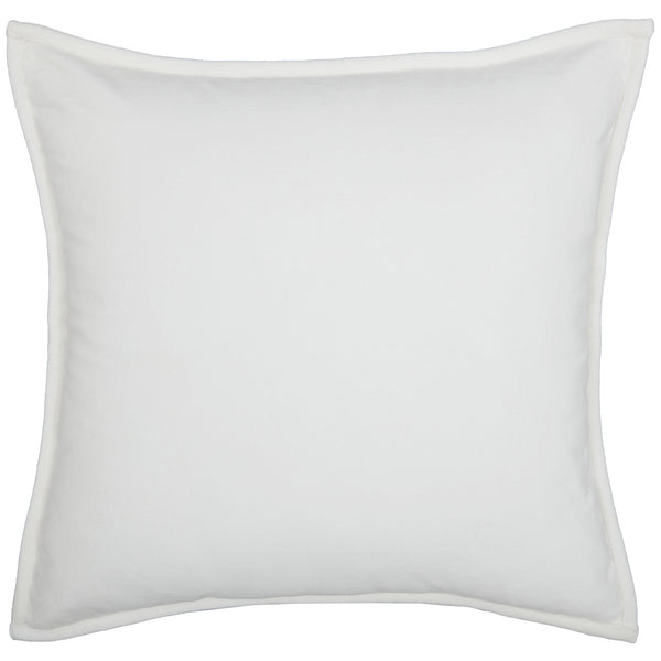 Morning Meadow White Velvet Pillow Cover 20Lx20W