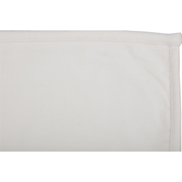 Morning Meadow White Velvet Pillow Cover 20Lx20W