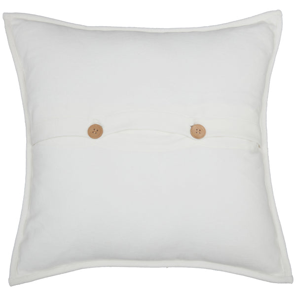 Morning Meadow White Velvet Pillow Cover 20Lx20W