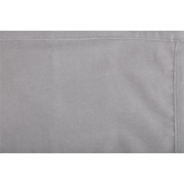 Morning Meadow Gray Velvet Pillow Cover 20Lx12W